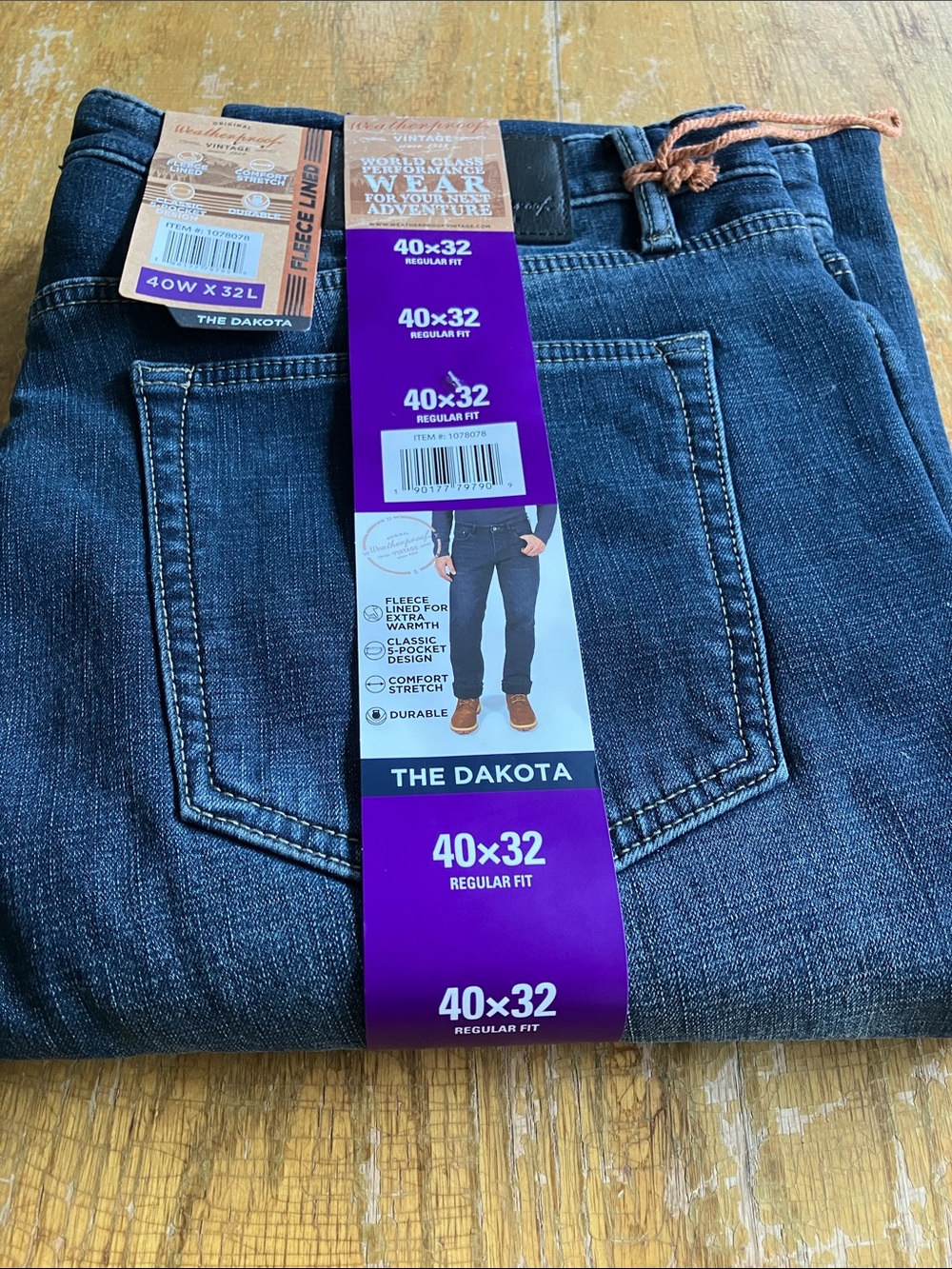 Weatherproof The Dakota Men's Dark Blue Jeans